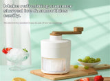 Shaved Ice Machine, Manual Ice Shaver Machine Snow Cone Machine with Ice Mold Box for Kitchen and V1192-AZ-W-3194
