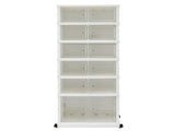 Artiss Foldable Shoe Storage Box 6 Tier 12 Pairs Entryway DIY-SHOE-FOLD02-WH