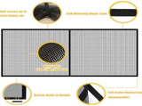 8Ftx7Ft Magnetic Garage Door Screen For 1 Car Garage Doors, Reinforced Fiberglass Garage Screen, V1188-MS-227-1218