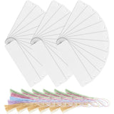 50 Sets Acrylic Bookmark Blanks with Colorful Tassels DIY Craft Kit Handmade Reading Page Markers V1370-AZ4-11430
