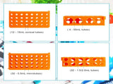 8 Pcs Test Tube Rack 4 Way 0.5ml/ 1.5ml/ 10ml/ 15ml/ 50ml Interlocking Multi PCR Tube Rack Stand V1258-DP02-C-2272
