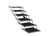 PaWz 6 Steps Dog Ramp Adjustable Height Black PT1145-6-BK_NZ