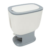 Household Rice Dispenser Large Capacity Automatic Rebound Food Grain Storage Container with Cup Grey V1294-YM0716-3118220094012