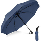 Compact Travel Umbrella Windproof Folding Umbrella,Auto Open & Close,8-Rib Frame V1192-AZ-W-31989