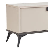 TV Cabinet with Storage Drawer Open Shelve Cabinet MDF in Champagne Colour V43-TVC-MAXL