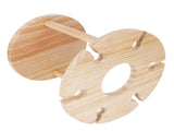 Wooden Wine Rack Glass Cup Holder Organizer Tabletop Display for 6 Glass and 1 Wine Bottle V1294-YM0718-3118200238111