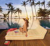 Spire Paradisus Luxury Pool Lounge Yellow Stripe RL-884Y V1032-SP-PARADISUS_RL-884Y