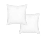 Accessorize Pair of White Piped Hotel Deluxe Cotton European Pillowcases V442-HIN-PILLOWC-HOTELPIPED-WHITE-EU