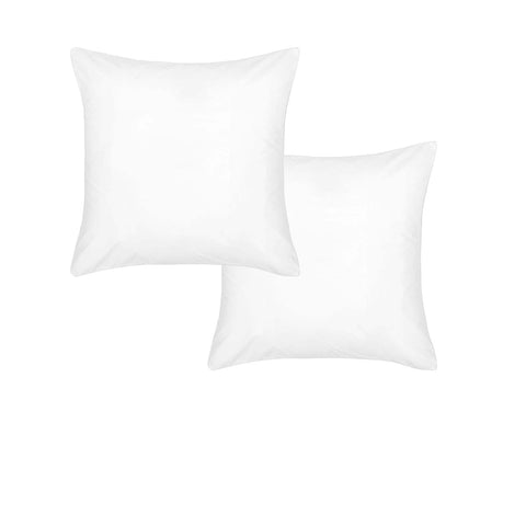 Accessorize Pair of White Piped Hotel Deluxe Cotton European Pillowcases V442-HIN-PILLOWC-HOTELPIPED-WHITE-EU
