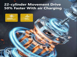 Black CaRSun Tire Inflator Portable Air Compressor LED Light Tire Inflator DC 12V V1106-806-BLA-79386