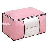 Clothes Storage Bags Fabric Foldable Blanket Storage Container Closet Organizer with Clear Window V1294-YM0901-3117250021328
