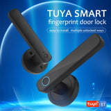 Smart Fingerprint Door Lock Keyless Entry Biometric Door Lock with Handle Set Support Key Unlock V1294-YM0901-S6885