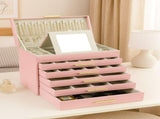 CARLA HOME 6-Layer Large Jewelry Organizer Box for Women with Mirror, Drawers, Hooks & Dividers for LSB-36230