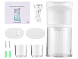 Automatic Mouthwash Dispenser for Bathroom Touchless with 18fl.oz Tank 2pcs Magnetic Cups USB V1294-YM0901-H49278W