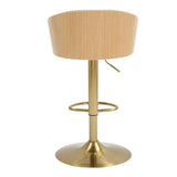 JENSEN GOLD GAS LIFT BAR STOOL V742-JY3034Y
