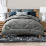 Luxor Australian Made All Season Grey 400GSM Bamboo Blend Quilt Queen V535-400G-BAMBOO-QUILT-Q-GRY