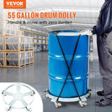VEVOR 250 L Heavy Duty Drum Dolly, 567 kg Load Capacity, Barrel Dolly Cart Drum Caddy, Non Tipping V952-DZTCJ55125051FJK3V0