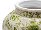Glazed Green Stoneware Look Vase 25cm V637-88752VSE