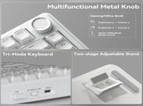 SOLAKAKA A75 75% Gasket Mechanical Keyboard Tri-Mode Hot-Swap Knob XFF3-KYA75-WH