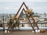 Set of 2 Nesting Wood Wedding Arch Huge Decorative Garden Wedding Backdrop Stand V767-HQ-XJ134
