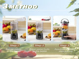 Portable Blender, Cordless Personal Smoothie Blender with USB Rechargeable & 10 Blades, Compact Mini V1192-AZ-W-9186