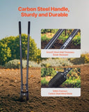 Post Hole Digger, Heavy Duty Post Hole Digger with Carbon Steel Handle, Manual Hole Digger with V952-JCKJCKJS0000DKV7ZV0