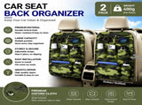 2 pcs camouflage color Car Seat Back Organizer - 210D Oxford Cloth, Water-Resistant & Multi-Pocket V888-ELOSUNG53519