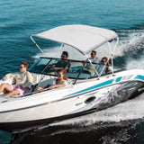 3 Bow Bimini Top Boat Cover, 900D Polyester Canopy with 1" Aluminum Alloy Frame, Waterproof and Sun V952-3GCYZYP6L677QR7NKV0
