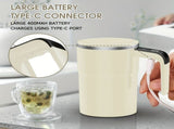 Self-Stirring Coffee Mug Automatic Stir Mug LED Temperature Mug Rechargeable - Pink - Size 380ML V1106-DSZ-001-001-PNK-380ML
