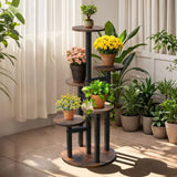 Multi-Tier Flower Plant Stand Industrial Metal Garden Flower Pots Rack AU V767-HJ-XZ1911