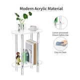 Sofa Side Transparent Teas Acrylic Storage Cabinet Nightstands Acrylic Coffee V1366-AZ2-W-14663