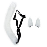White Polyester Cosplay Tail Decorative Furry Accessory Perfect for Parties and Family Gatherings V1370-AZ4-17343