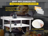 Stainless Steel Equipment Grill Stand, 122 x 76 x 61cm Stainless Table, Grill Stand Table with V952-SBSKTBD4830INXAETV0