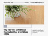 Vinyl Floor Tiles Self Adhesive Flooring Oak Wood Grain 16 Pack 2.3SQM V63-837141
