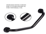 Stainless Steel Curved Shower Tub Safety Grab Bar Towel Rack Wall Mounted Bathroom Handrail V1294-YM0722-JY04639