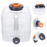 Outdoor Camping Water Carrier with Leakproof Tap Spigot, PC Material for Hiking, Travel, and V1369-AZ3-W-13183