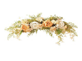 Spring Door Wreath Hanging Decorative Lintel Wreath Artificial Peony Flower Swag for Wedding Arch V1294-YM0523-220224XY01-4