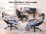 Artiss Ergonomic Gaming Office Chair with 2 Point Message Black MOC-L-GC-2P-BK-WH