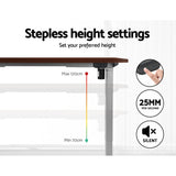 Artiss Standing Desk Motorised 140CM Walnut HASD-114G-GYDF-WADB-140