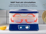 Dehydrators for Food and Jerky with 5 Drying Racks 95-158 8 Gears Temperature Adjustable Vegetable V1294-YM0901-H49288EU