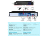 UL-TECH 1080P Security Camera System 4CH DVR with 4 CCTV Square Cameras CCTV-4C-4S-BK