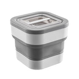 Rice Food Storage Containers Collapsible Dog Pet Cat Food Flour Storage Bin Leakproof Sealable V1294-YM0626-3118220327111