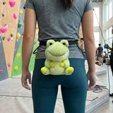 Frog Chalk Bag Rock Climbing Chalk Bag Suitable Bouldering Gym Indoor & Outdoor Climbing with V1261-FROG001