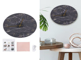 Wall Clock Nordic Decorative Marble Printing Mute Round Hanging Clock Home Decoration V1294-YM0901-3117200174511