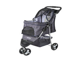 PaWz Large Pet Stroller Dog Cat Carrier Plaid ST1001-PLAID