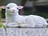 Sculptures & Statues Sheep Statues Lifelike Resin Lamb Statue Outdoor Statues For Garden Decor Lamb V1366-AZ2-W-21443