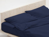 1000 Thread Count Cotton Rich Double Bed Sheet Set 4 Piece, Soft Feel Microfibre Blend, Solid CVC-10DBL-NY