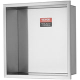 VEVOR 33.02 x 33.02 cm No Tile Shower Niche 304 Stainless Steel, Wall-Inserted Niche Recessed Double V952-BXGLYBK1C13YZKIQ0V0