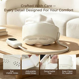 Electric Head Massager for Headaches, Eye Massager with Heat, 6-Zone Kneading for Temples & V1107-110-07426