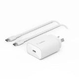 Belkin BoostCharge 25W USB-C Cubic Wall Charger USB-C to USB-C Cable - White V1202-V2-MPA-WCA012AU1MWH-B6